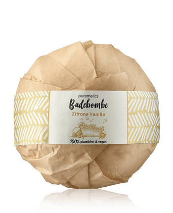 puremetics Lichaamsverzorging Badebombe Zitrone Vanille 250g