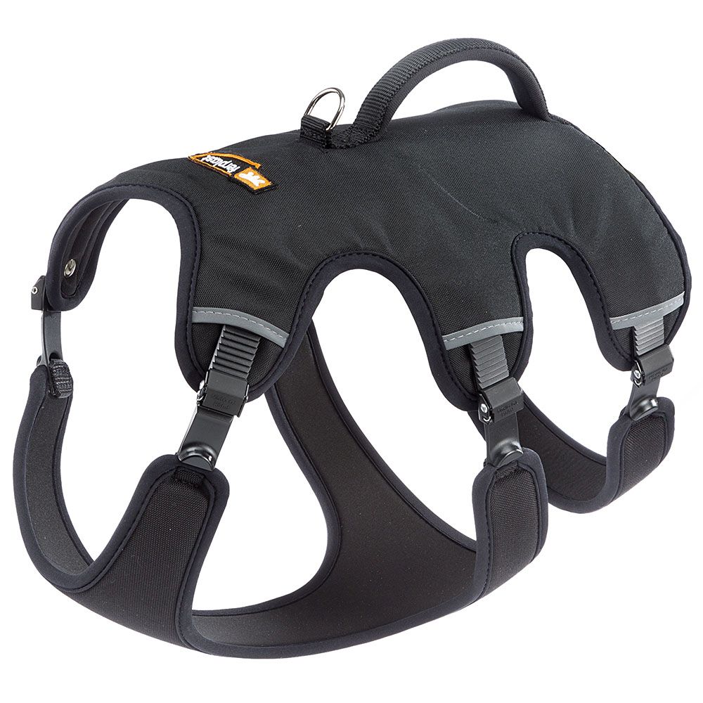 Ferplast harnais grand chien ergotrekking large, harnais chien anti-évasion, anti-panique, lévrier, réfléchissant, 6 fermetures,