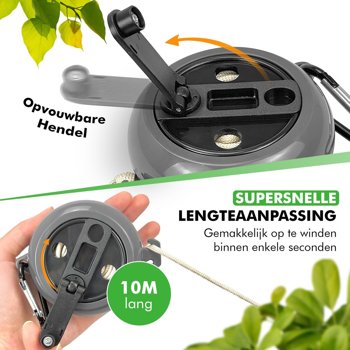 Travelhawk uitschuifbare waslijn - 10 meter