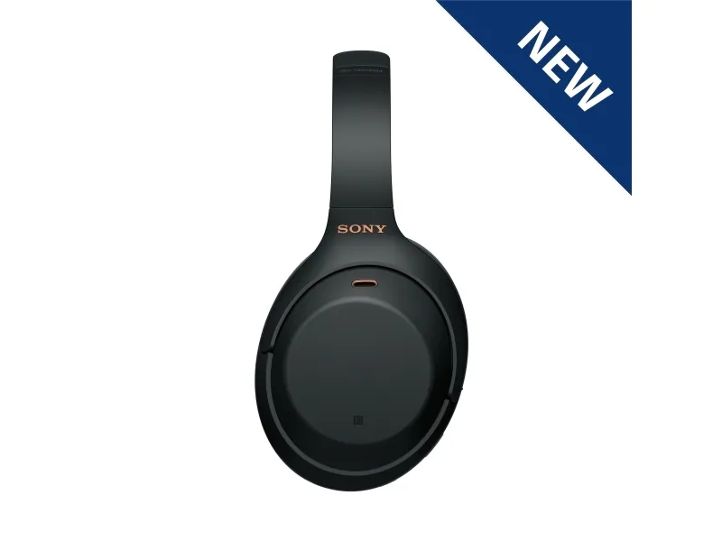 Sony WH-1000XM4 - Hovedtelefoner med mik. - fuld størrelse - Bluetooth - trådløs, kablet - NFC - aktiv støjfjerning - 3,5 mm jackstik - sort