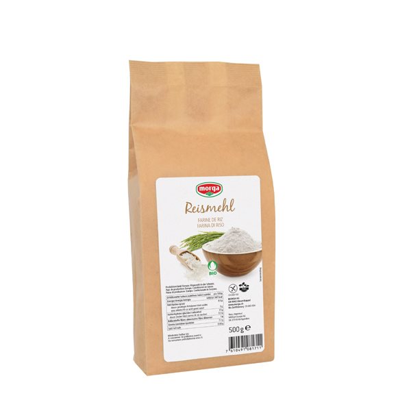 MORGA Reismehl<br>500 g, Beutel, glutenfrei Bio Knospe