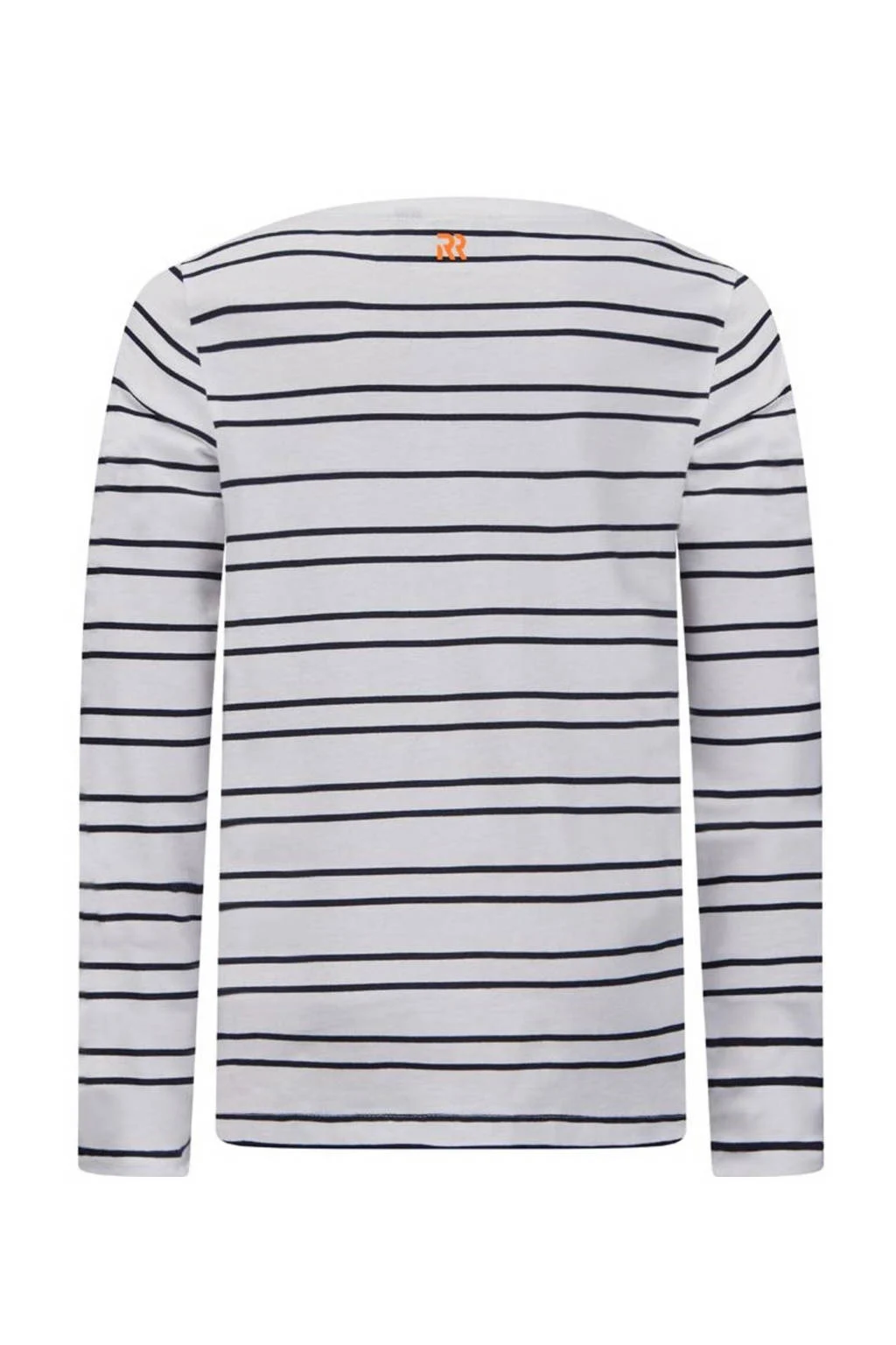 Retour Jeans gestreepte longsleeve Yuri wit/donkerblauw