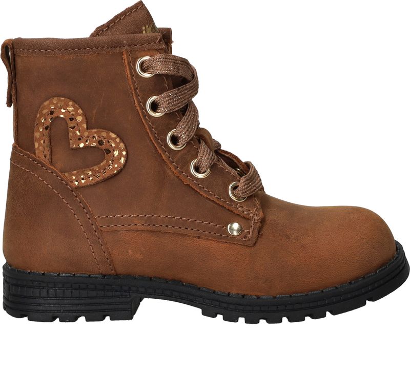 IK-KE Veterboots Cognac Meisjes