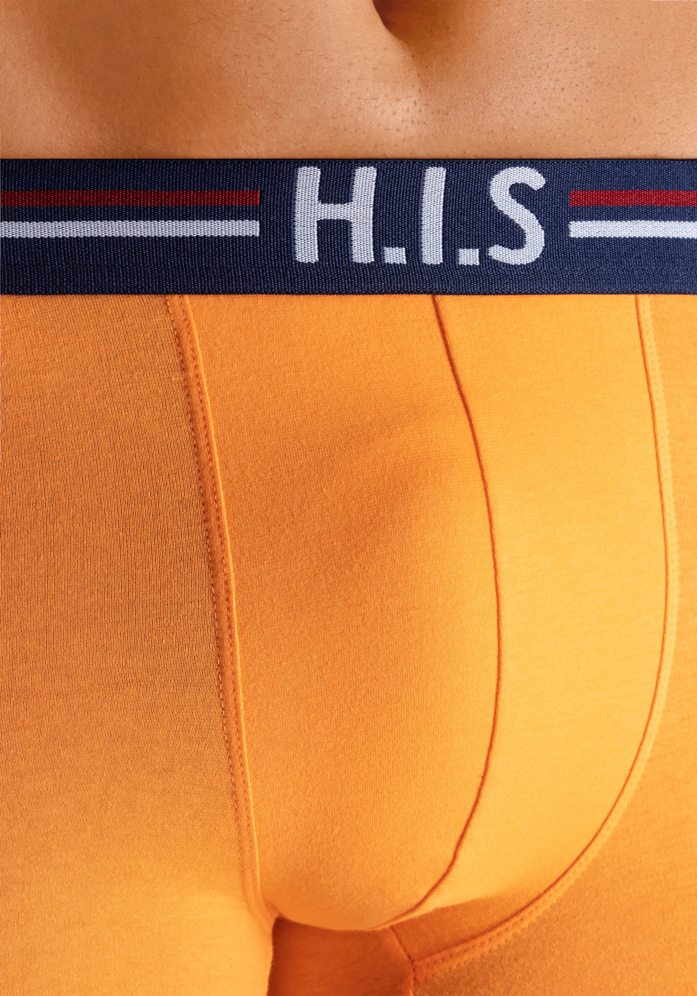 H.I.S Boxer in orange, mint, navy, grau-meliert, schwarz