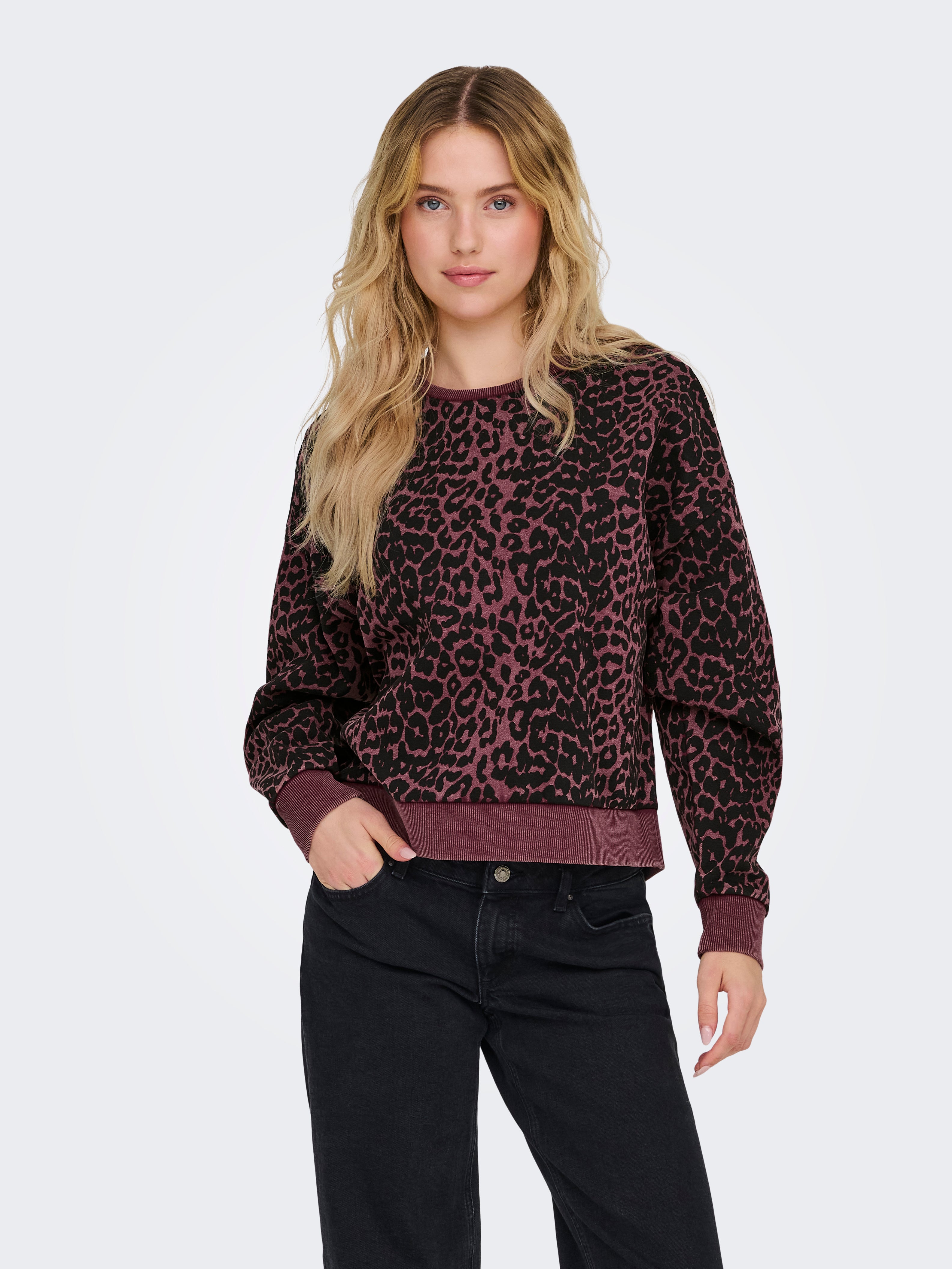 ONLVOICE Sweatshirt Burgundy