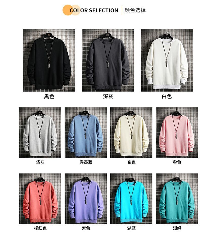 Ninine - effen sweatshirt met ronde hals