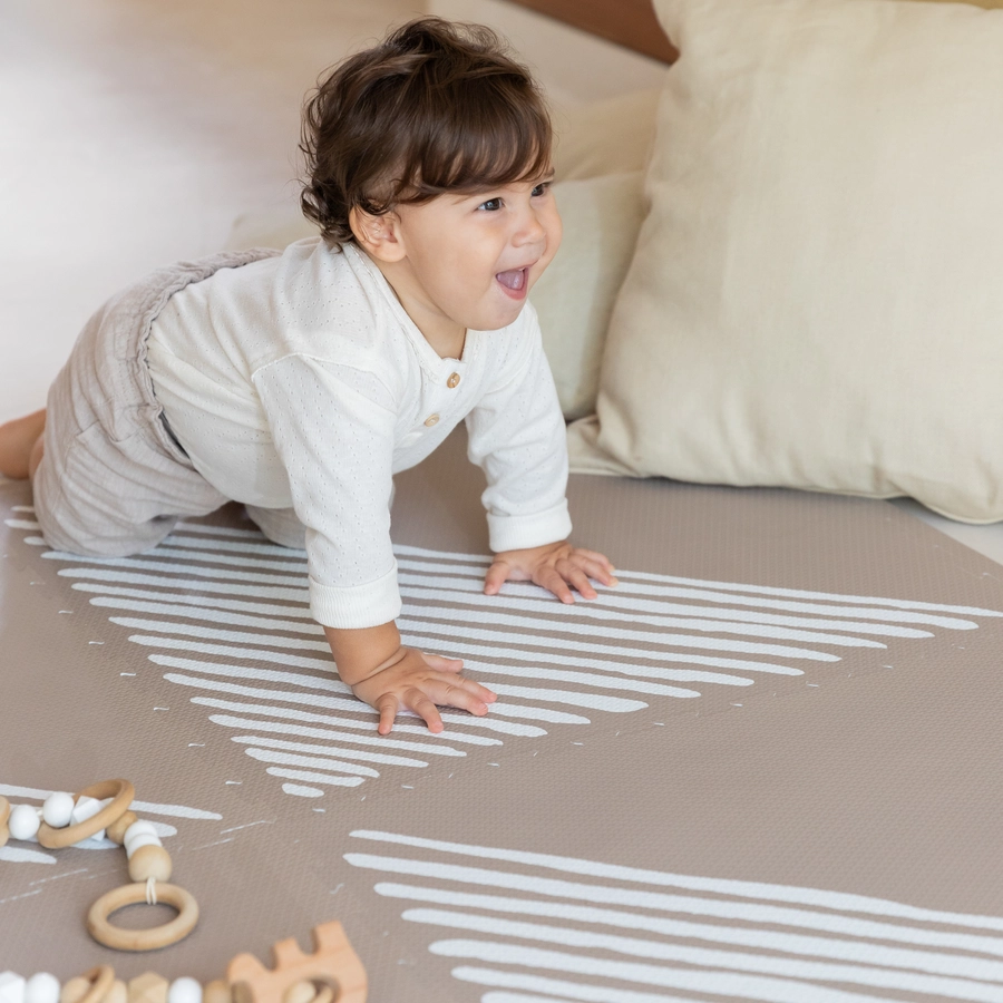 toddlekind Prettier Puzzle Spielmatte Sandy Lines Tan 120 x 180 cm