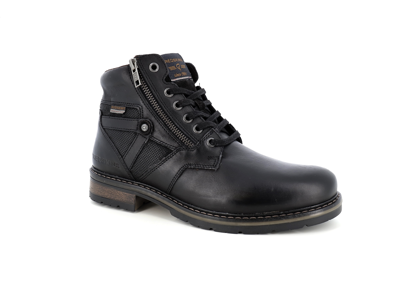 Redskins-ETERNEL Cuir Noir