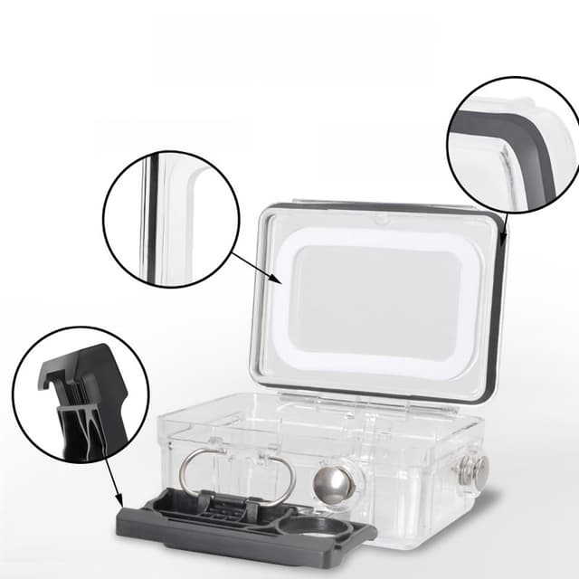 Beskyttende kamerahus til GoPro HERO5/6/7 actionkamera