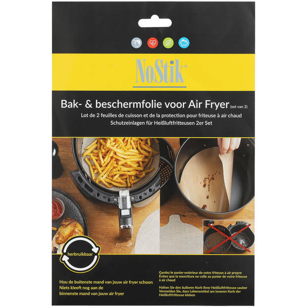 Nostik bak- & beschermfolie Airfryer 2x