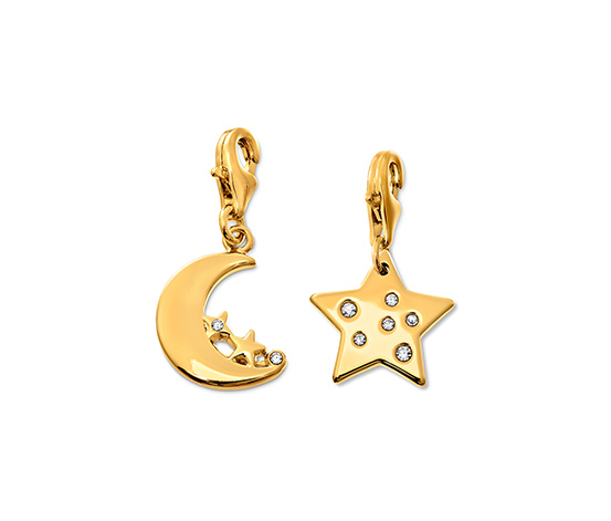 Charm Set Moon and Stars