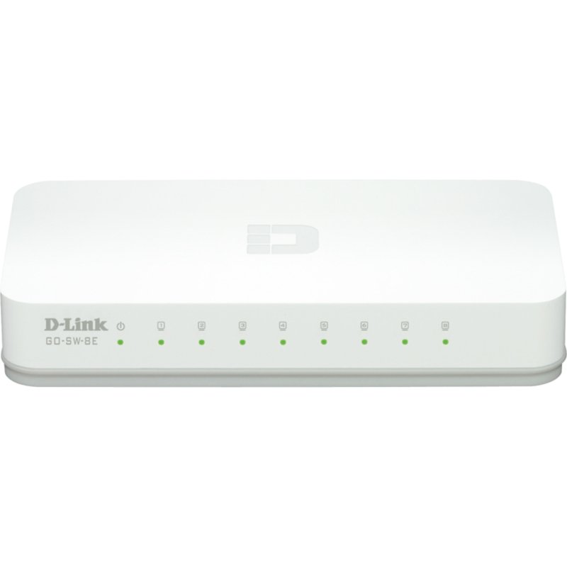 D-Link GO-SW-8E/E commutateur réseau Non-géré Fast Ethernet (10/100) Blanc