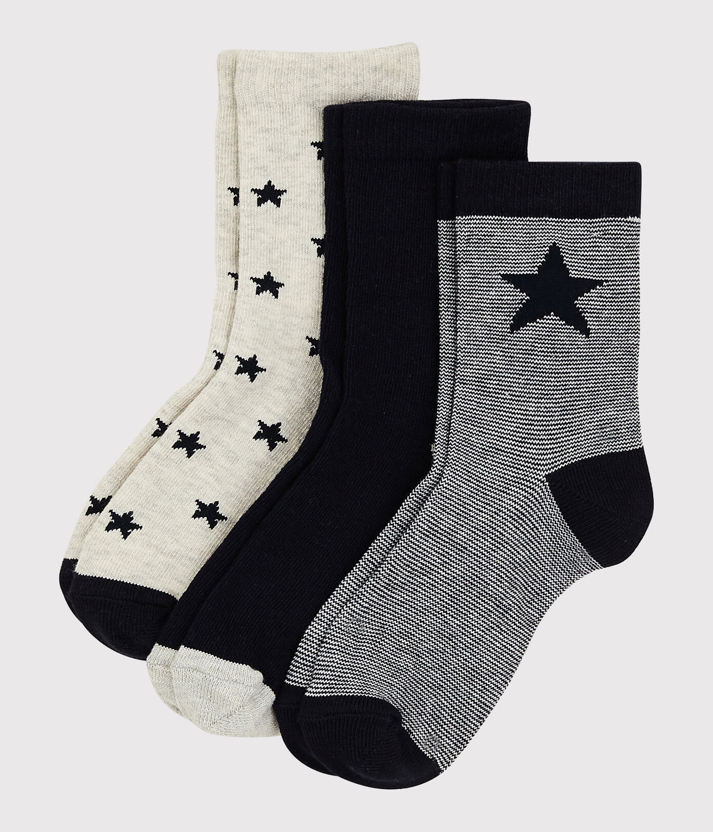 Lot de 3 paires de chaussettes fille-garçon