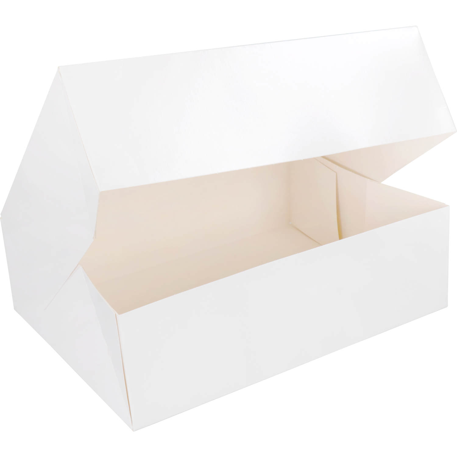 Gebaksdoos, karton, 26x20x8cm, wit