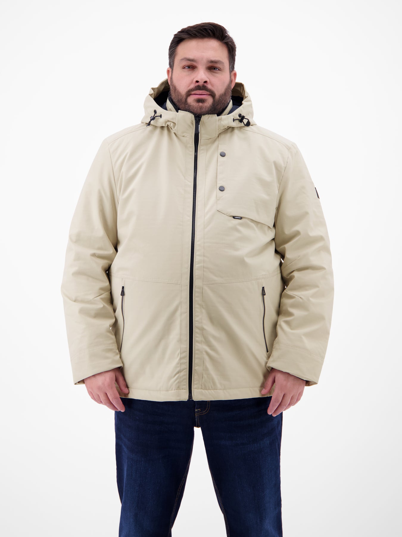 Herren Struktur-Blouson in Übergrößen