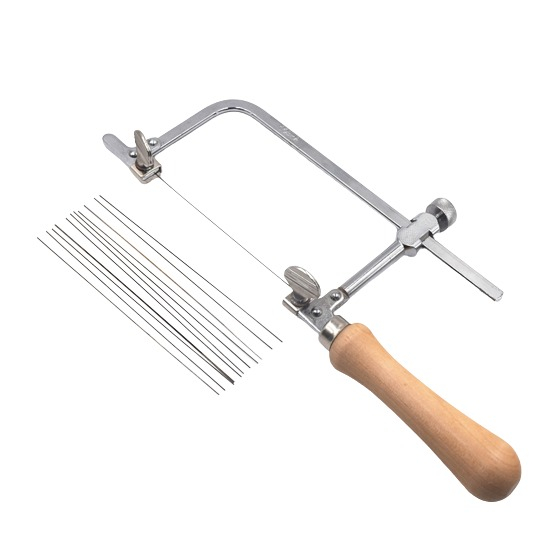 (13-tlg. Set) Hand Laubsäge Heimwerker Bügelsäge für DIY Projekte   Sägeblätter