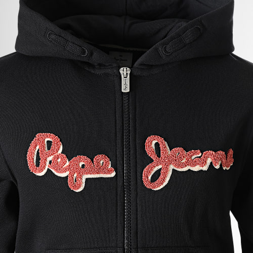 Sweat Zippé Capuche Enfant Lamonty PB581424 Noir