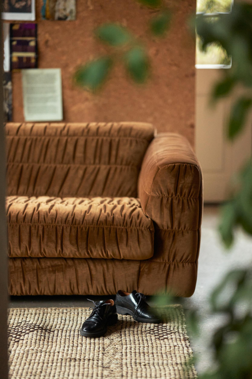 HKliving Club Couch 4-zits bank Wise Blossom