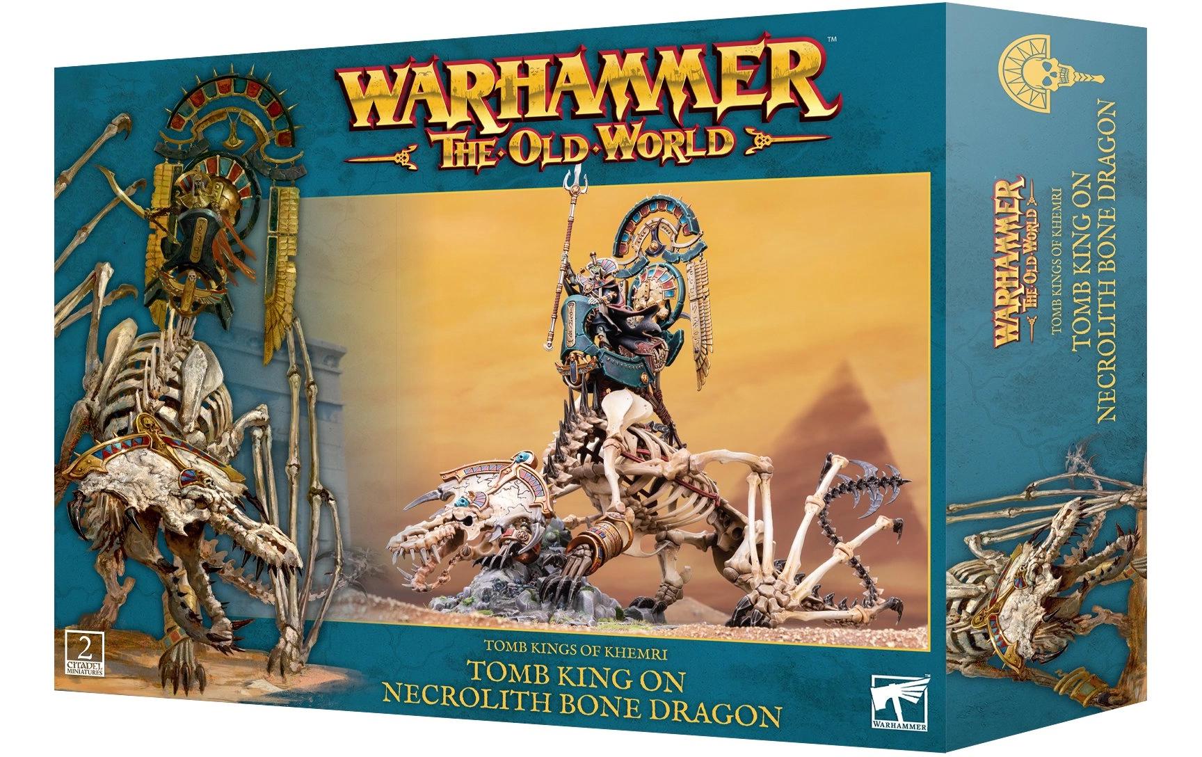 Figurenset Warhammer The old World Khemri on Bone DragonWarhammer The old World Miniaturen: Khemri Tomb King on Necrolith Bone Dragon