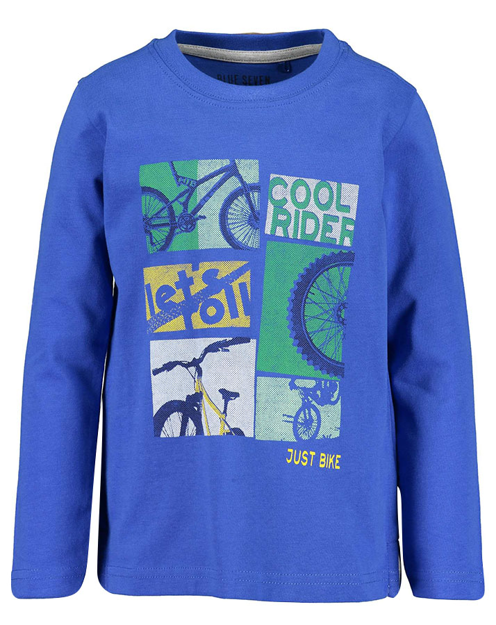 Langarmshirt MOVE IT – COOL RIDE in blau
