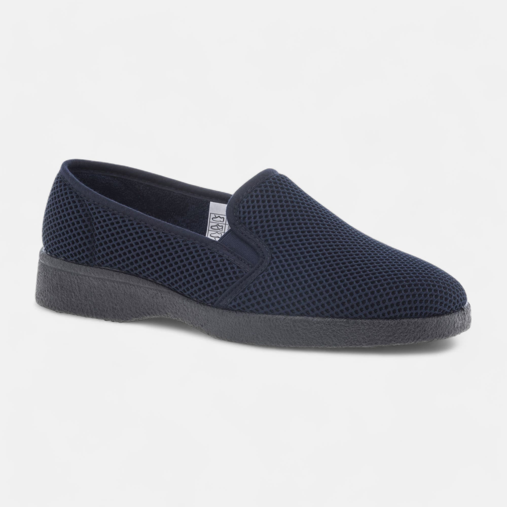 Pantoufles pieds sensibles Homme bleu marine
