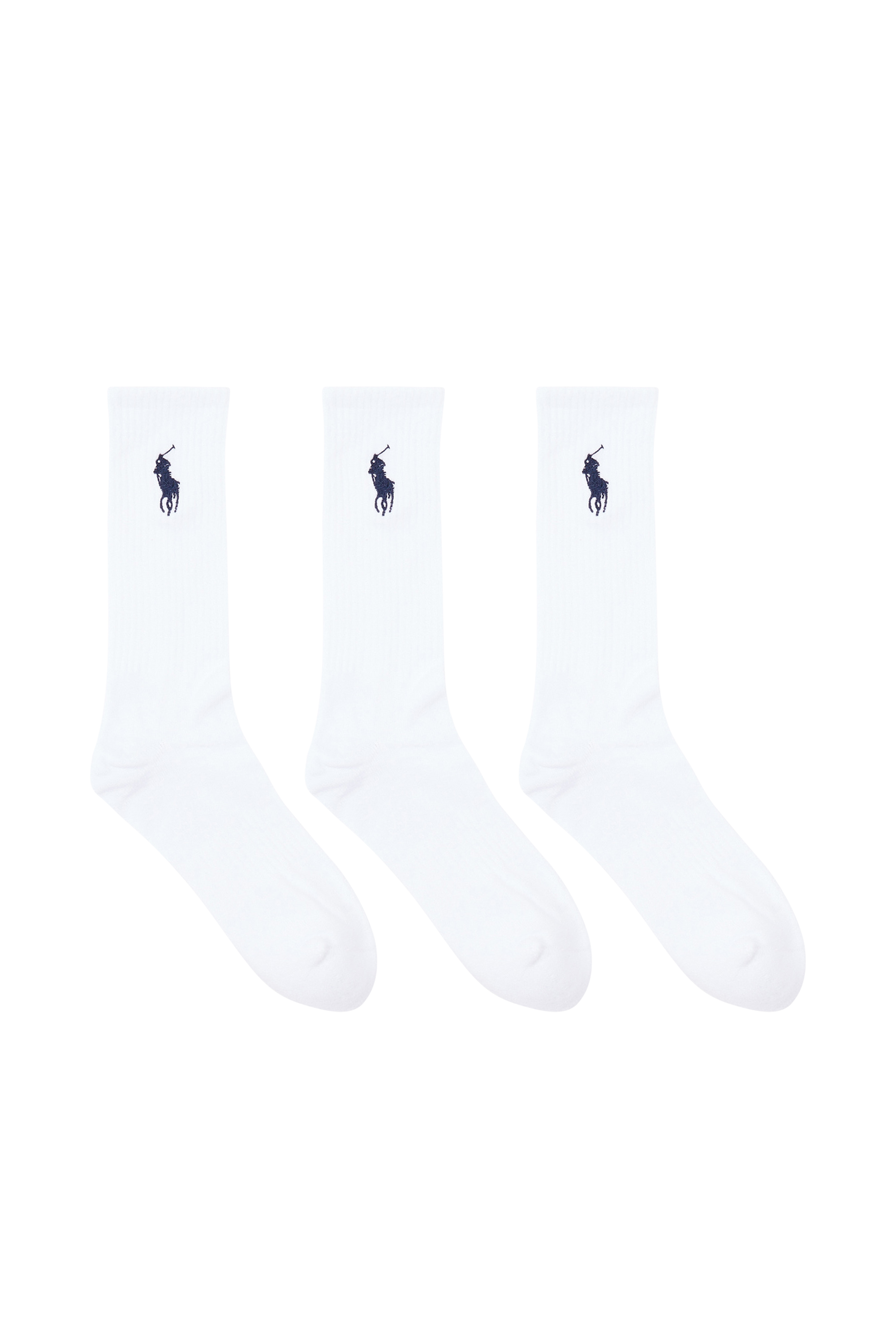POLO RALPH LAUREN Lot de 3 paires de chaussettes Blanc