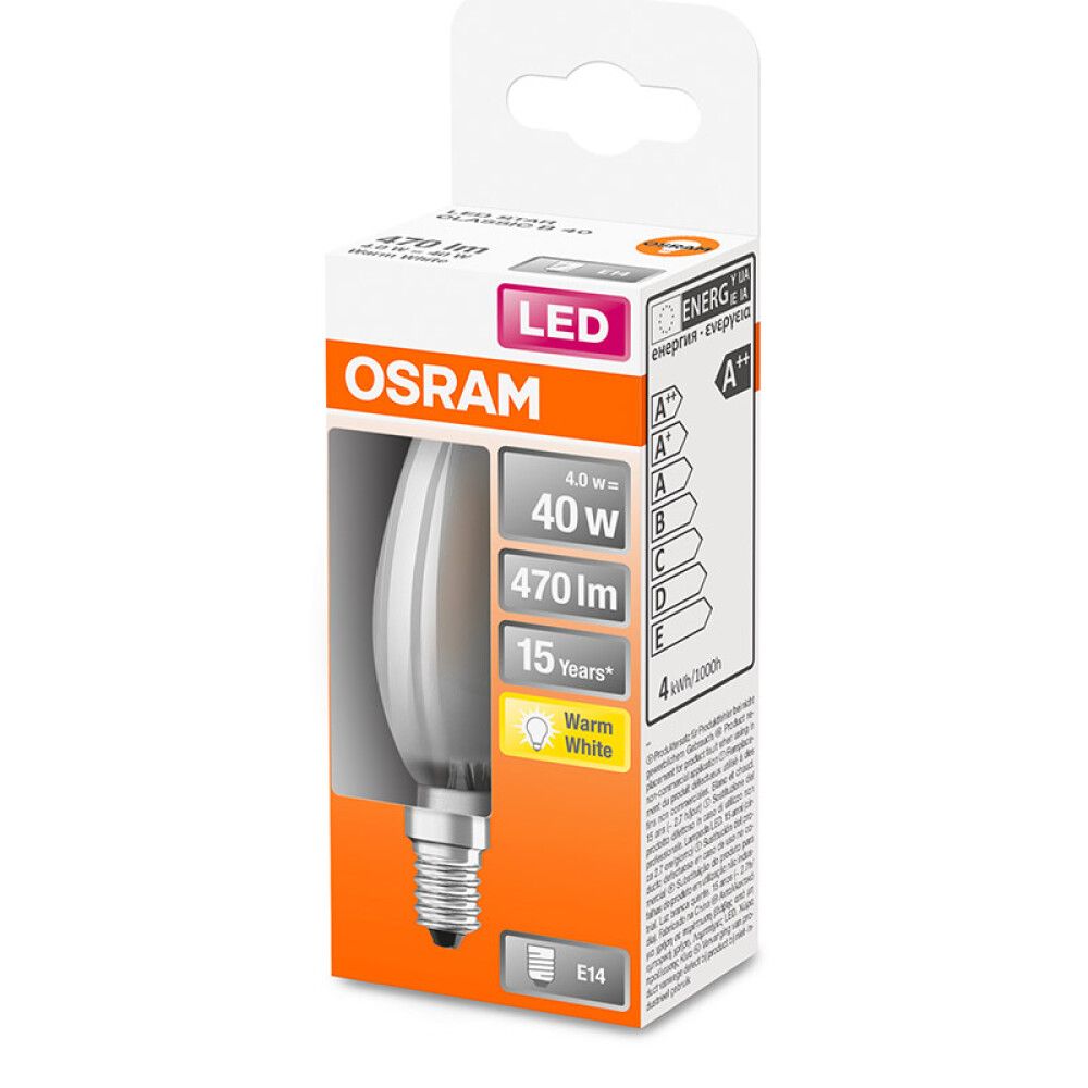 LYSPÆRE OSRAM MATT LED MIGNONPÆRE E14 4W