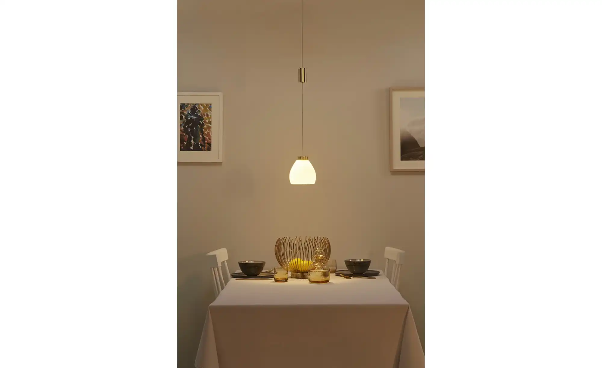 HELL-höllisch gutes Licht LED-Pendelleuchte, 1-flammig, messing-matt