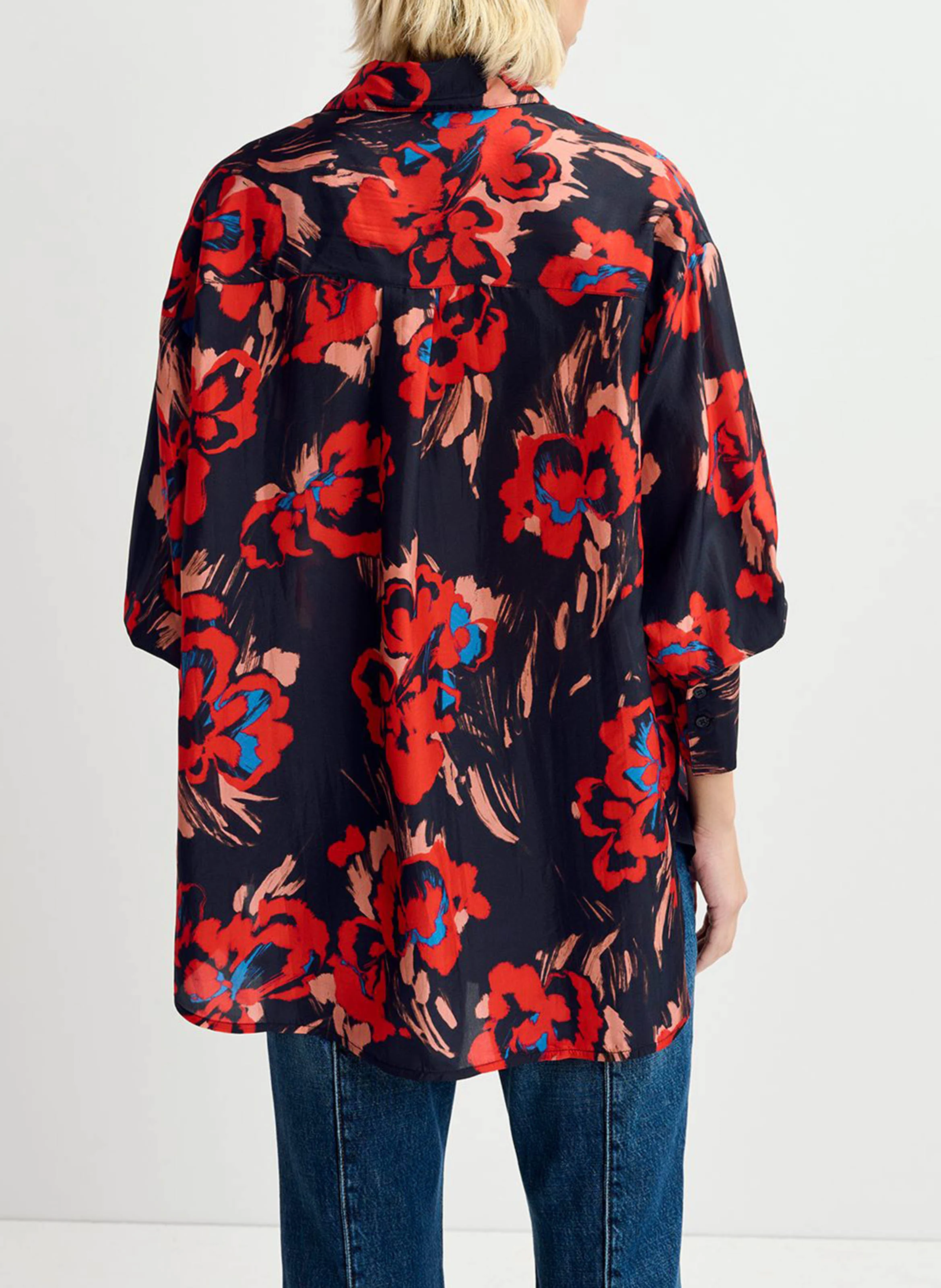 GWENDOLYN - Chemise col classique imprimée en soir | Multicolore