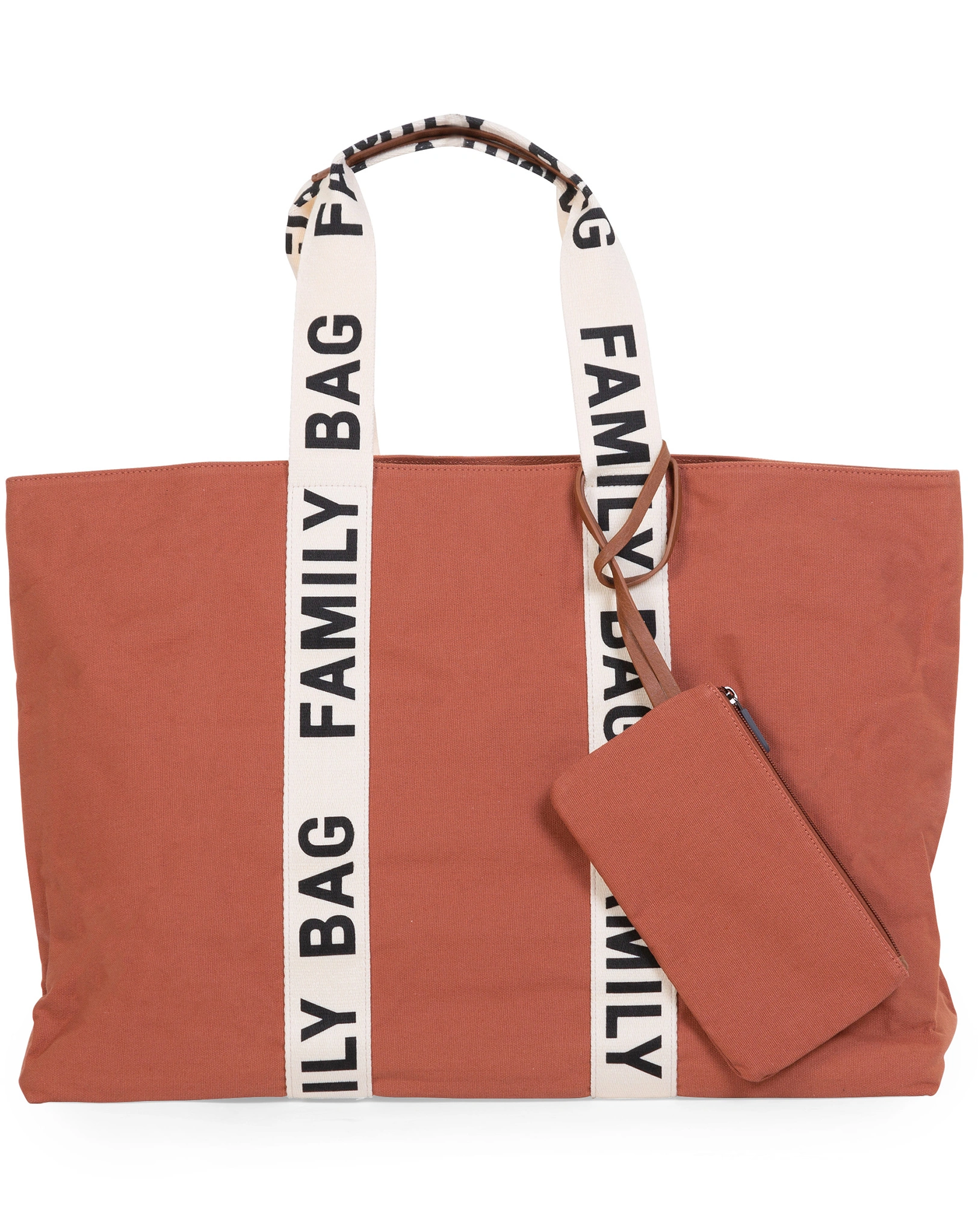 Canvas-Reisetasche FAMILY BAG SIG (55x18x40) in terracotta