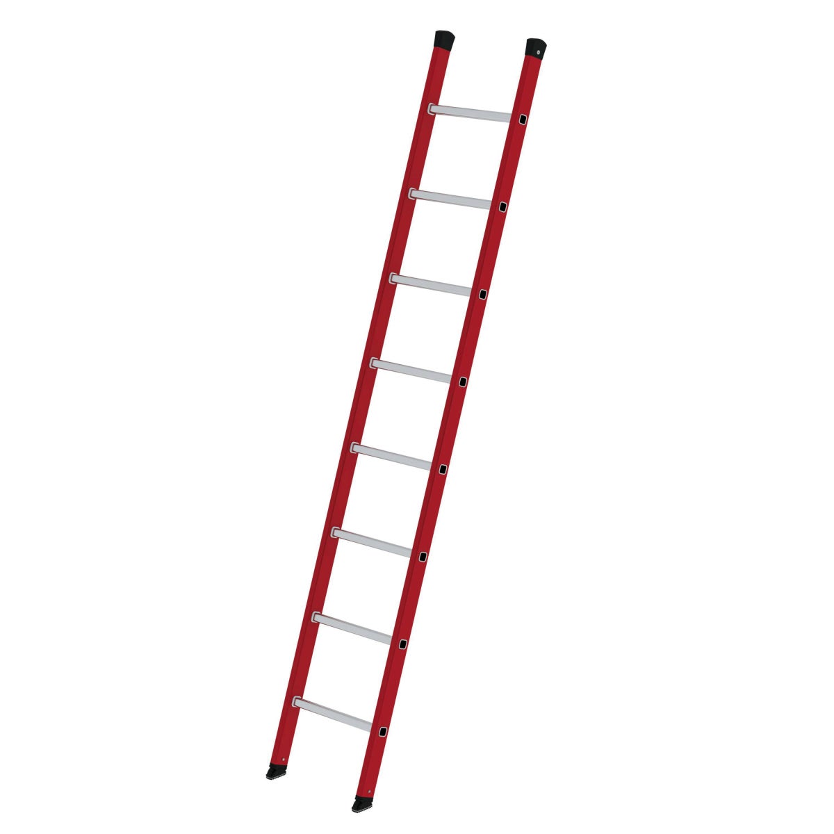 Munk kunststof uitschuifladder, 8 sporten