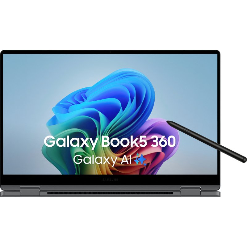 PC portable Samsung Galaxy Book5 360 écran tactile 15,6'' FHD Copilot+PC Intel Core Ultra 5 16 Go RAM 512 Go SSD Anthracite