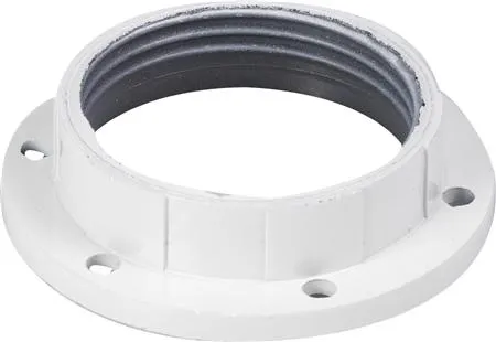Omløbsring 57 mm hvid til kronefatning E27