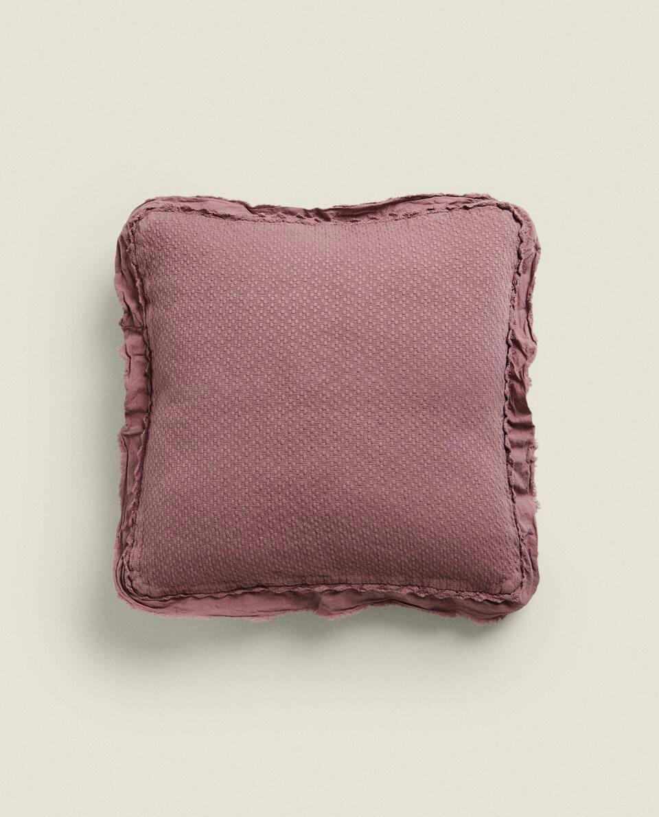 CAPA DE ALMOFADA INFANTIL EM CROCHÊ JACQUARD
