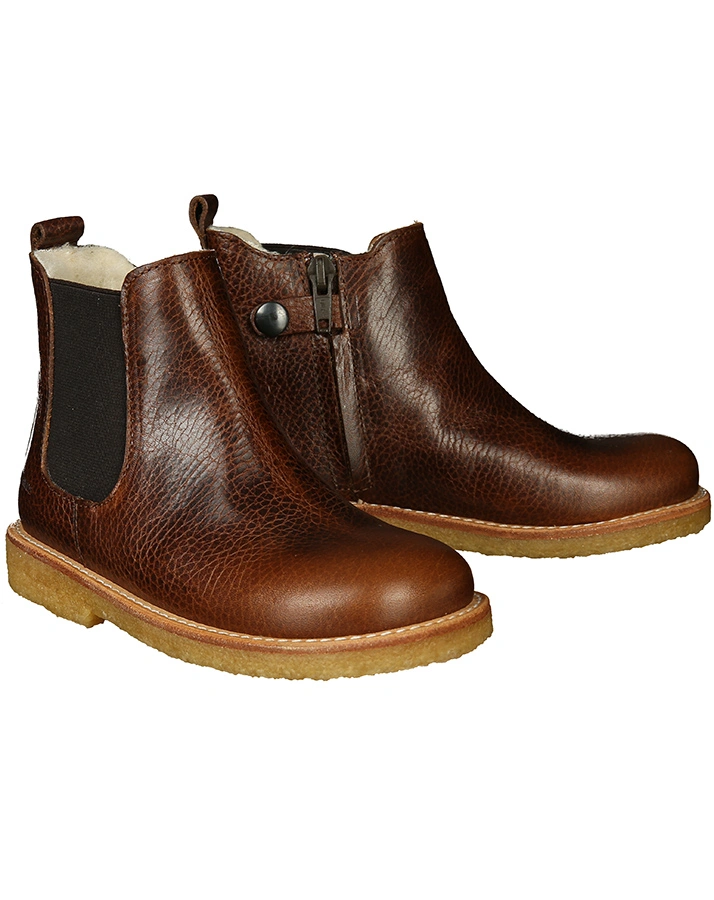 Chelsea-Boots NARROW gefüttert in cognac