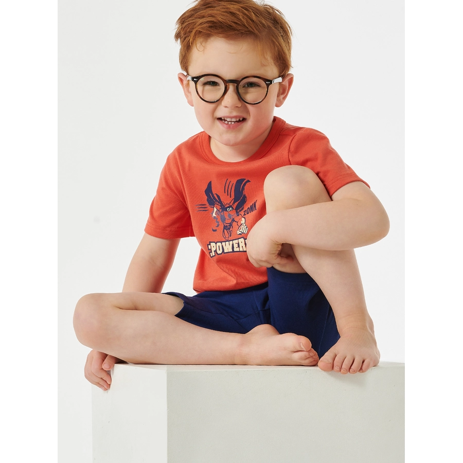 Schiesser Pyjama Natural Love Organic Cotton rot