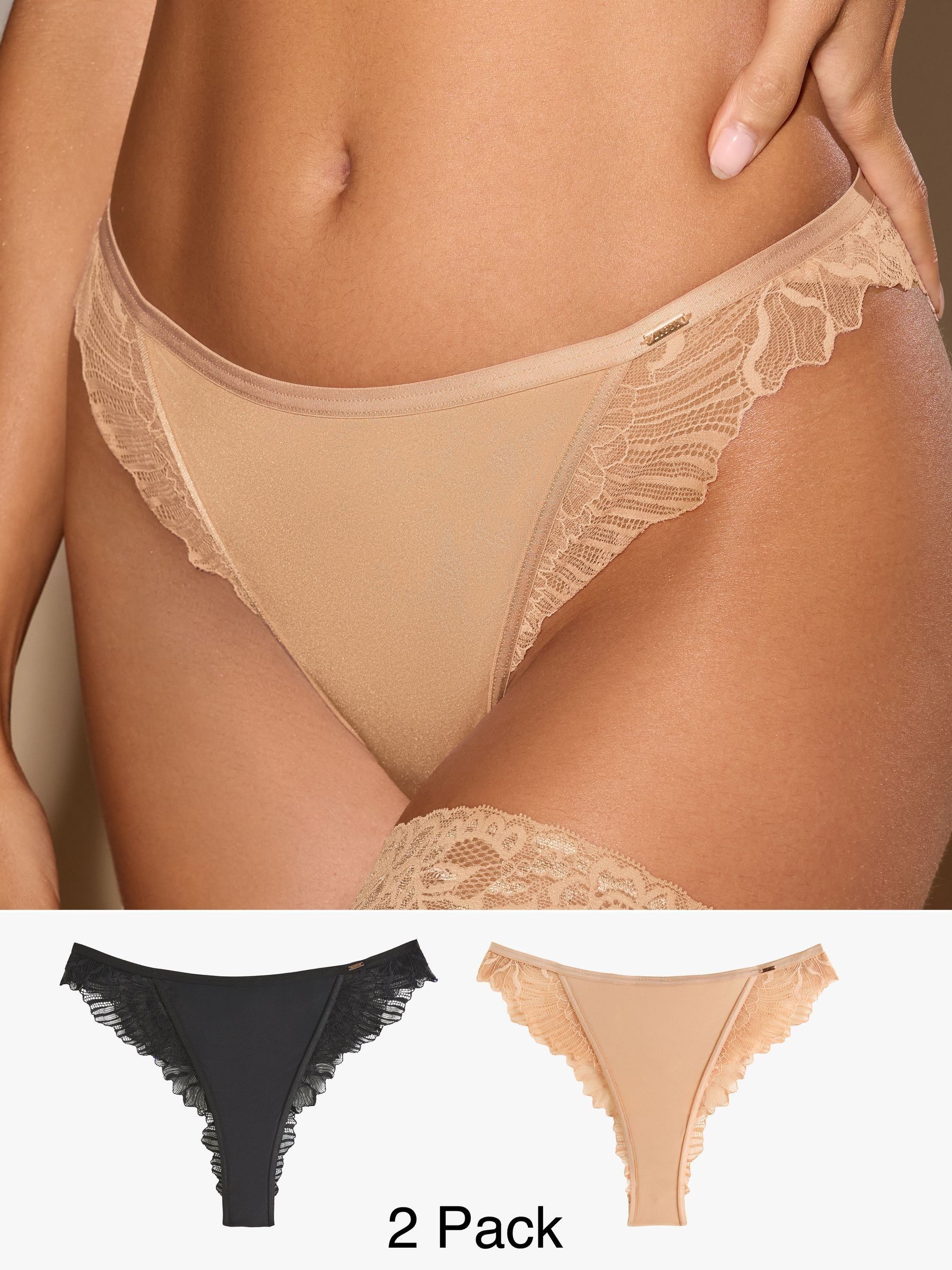 Lipsy Brazillian Briefs 2 Pack