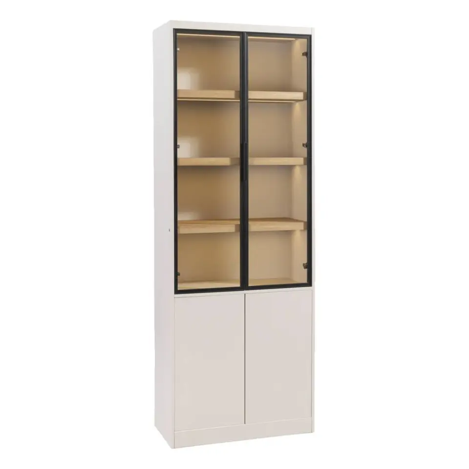 Wandkast Virgil - zand - 220x80x40 cm
