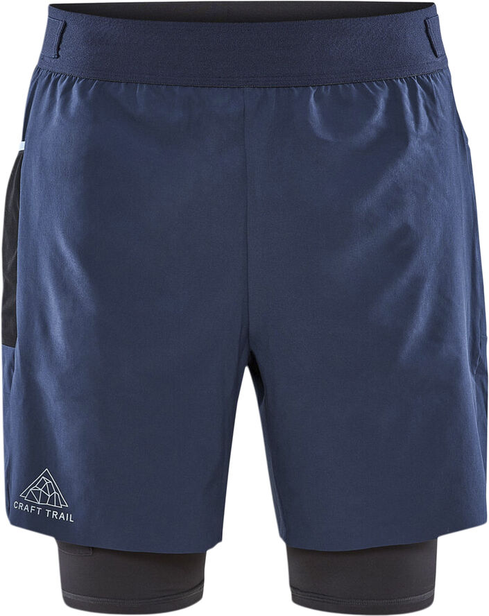 Craft Pro Trail 2-i-1 shorts Blå