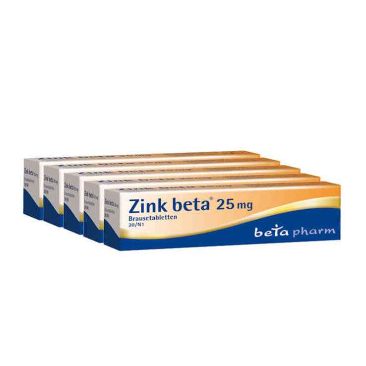 Zink Beta 25 Brausetabletten, 100 St