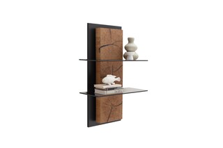 CASAVANTI Wandregal ASSINI 60x91 cm Art/Balkeneiche Anthrazit
