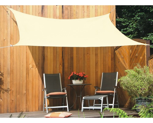 Rechthoekig parasoldoek, tarwebeige, 250x300 cm