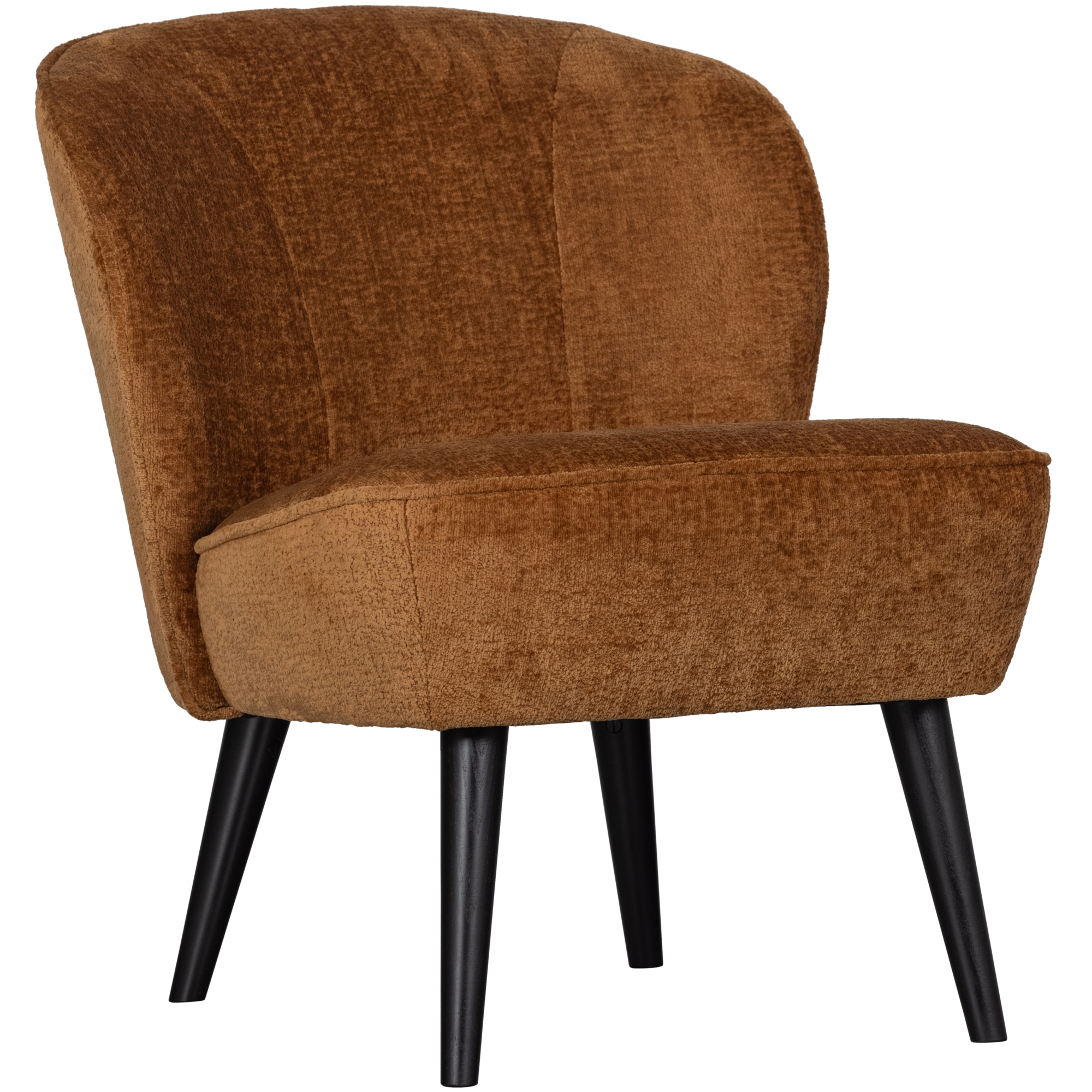 Fauteuil Sara Sara Fauteuil - Structure Velvet - Cognac