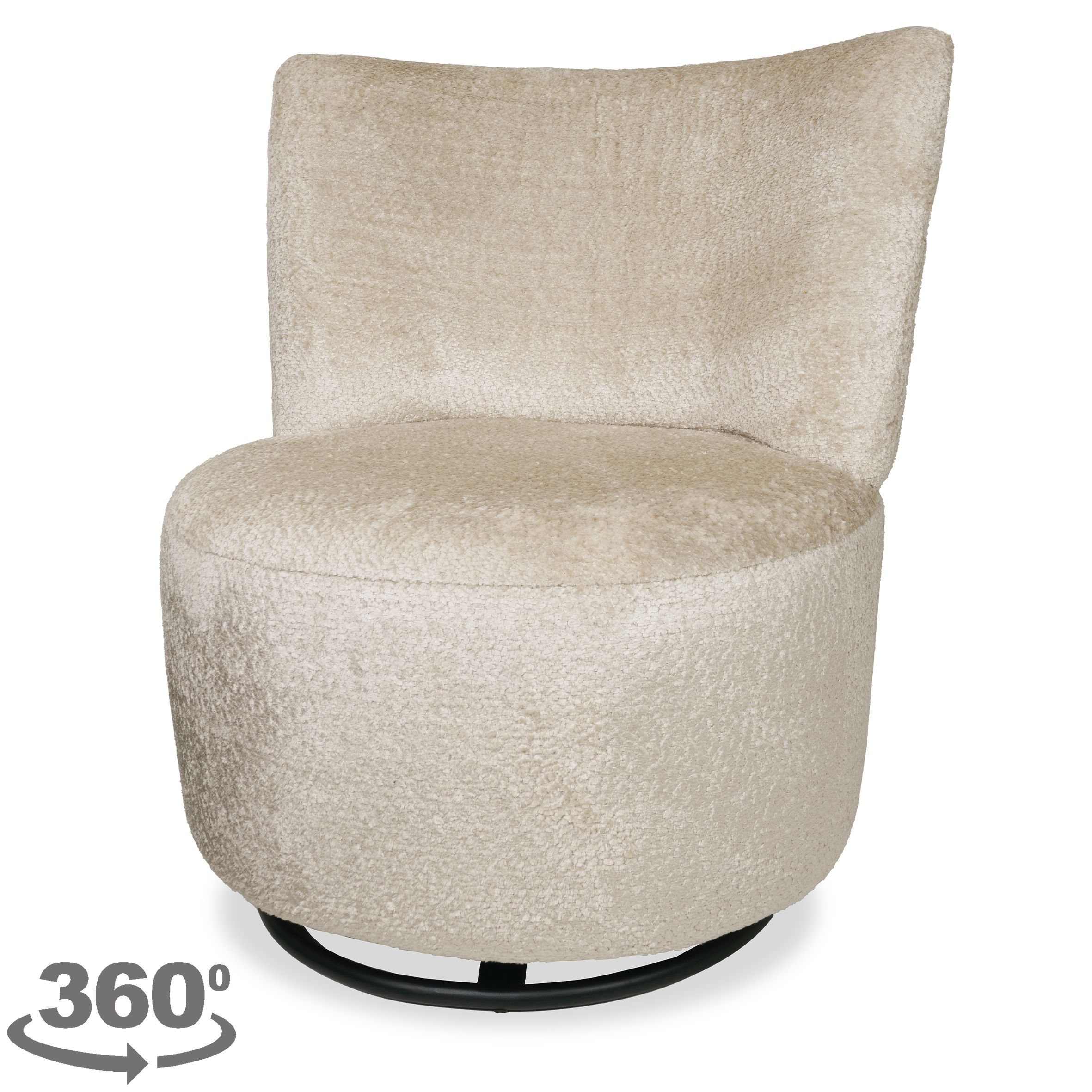 Draaifauteuil Silla B77 x D78 x H82 cm
