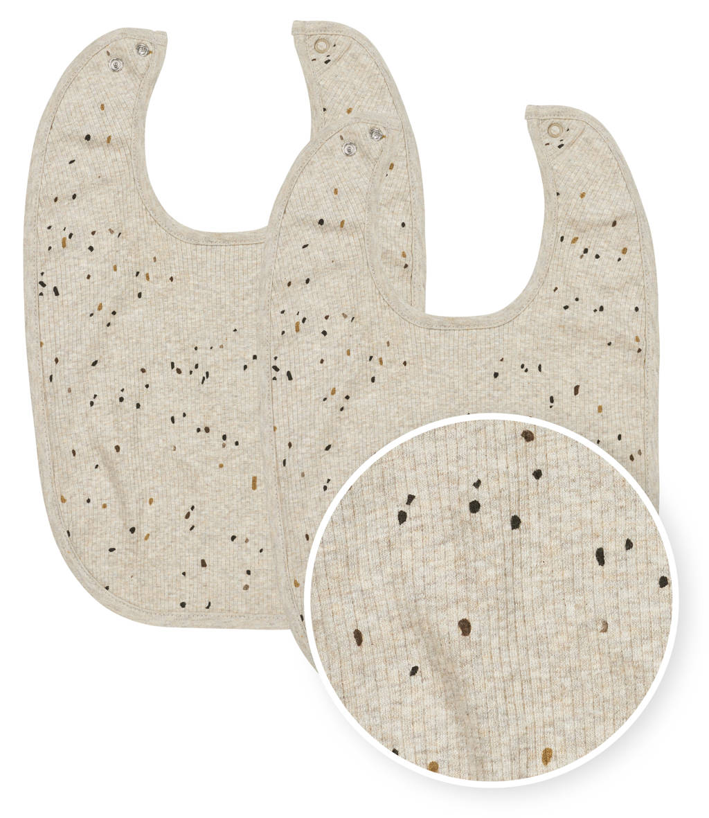Rib Mini Spot slab met drukknoop - set van 2 sand melange