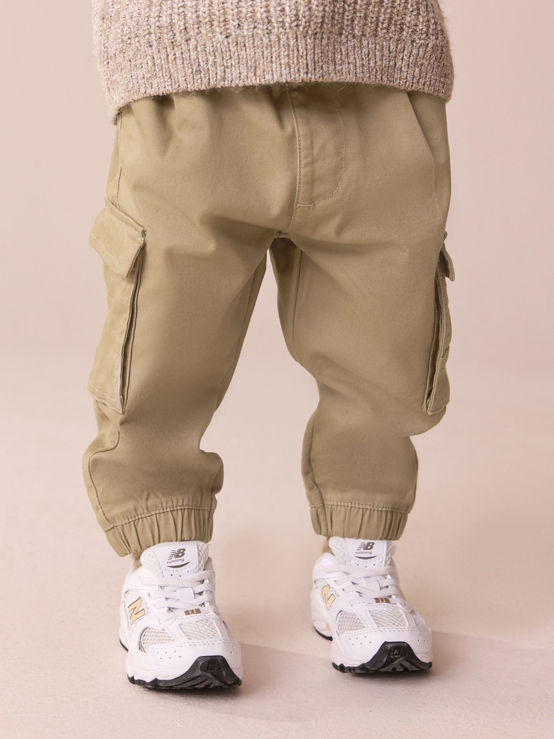 Bruin/marineblauw - Cargo Trousers 2 Pack (3mths-7yrs)
