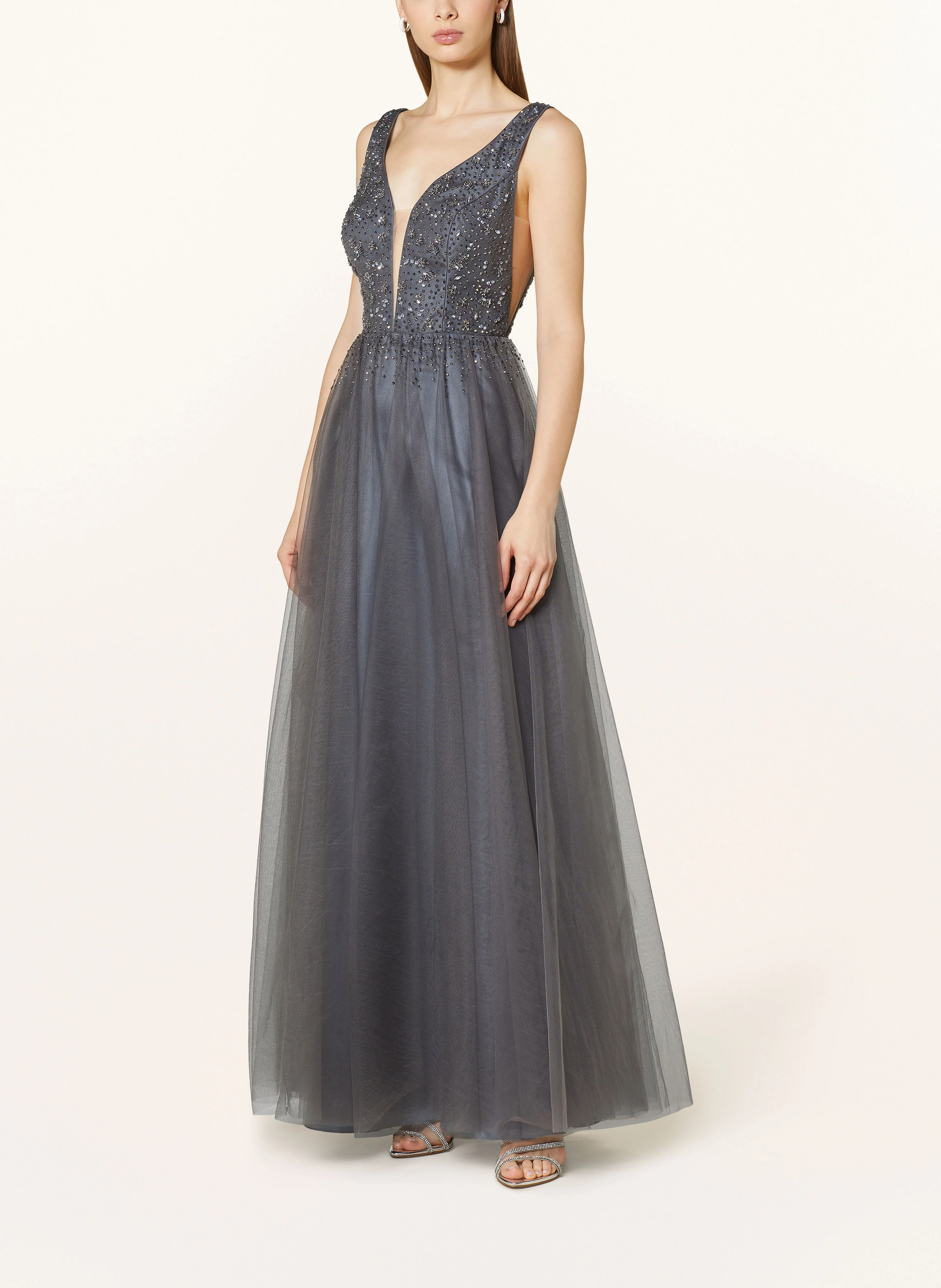 VM Vera Mont Abendkleid mit Schmucksteinen
