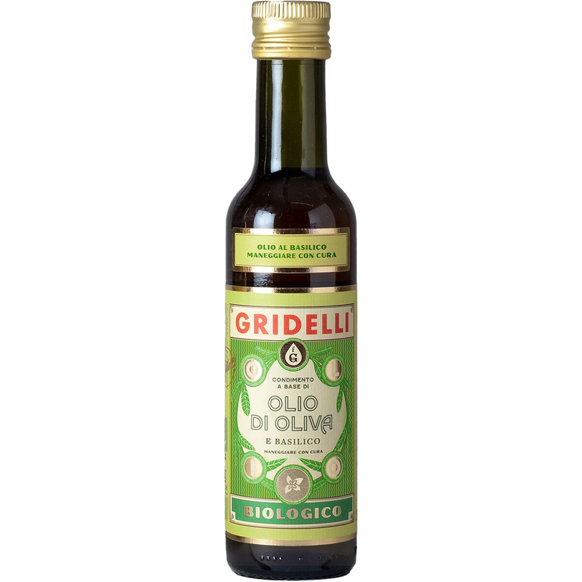 Olio Di Oliva E Basilico Olivenolje med basilikum, 250 ml