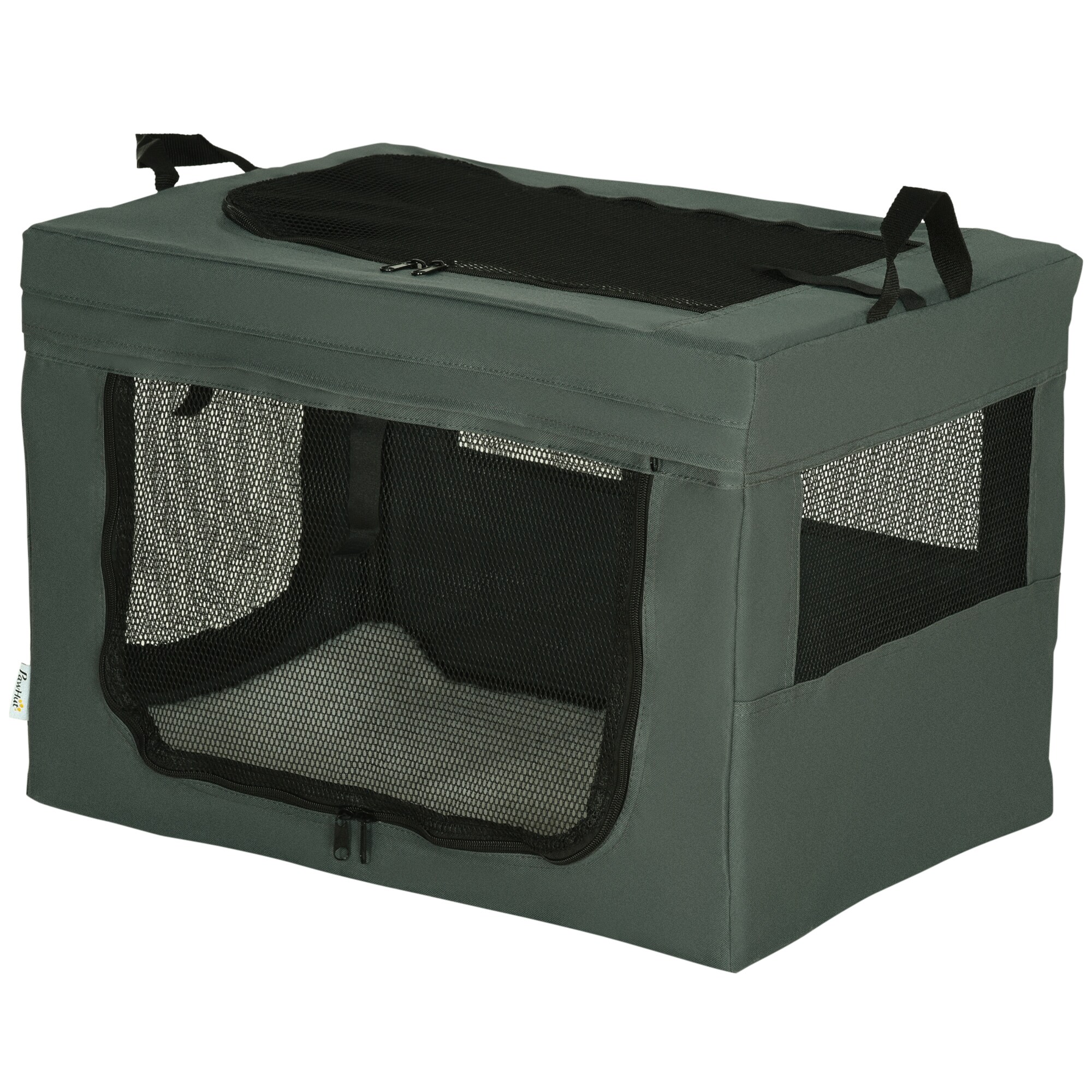 PawHut Hundetasche mit zwei Griffe grau 60L x 42B x 42H cm