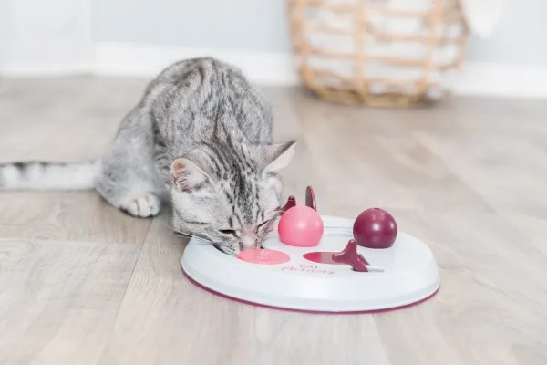 Trixie Cat Activity FlipBoard strategispil,ø23cm,berry/pink/lysegrå
